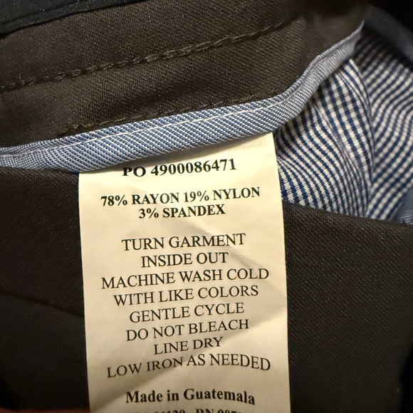 Tommy Hilfiger TH Flex Gray Dress Pants 42x32 Stretch Tailored Career Office NEW - Picture 5 of 5